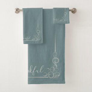 Elegante Verde azulado de Gray Cashmere Agradecido