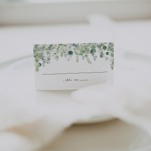 Elegante verde Boda tarjetas de plaza
