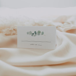Elegante verde Boda tarjetas de plaza