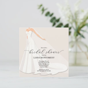 Elegante vestido de novia regadera nupcial