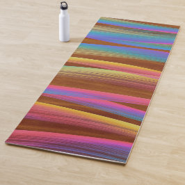 Elegante Vintage Abstract Stripes Waves | Yoga Mat