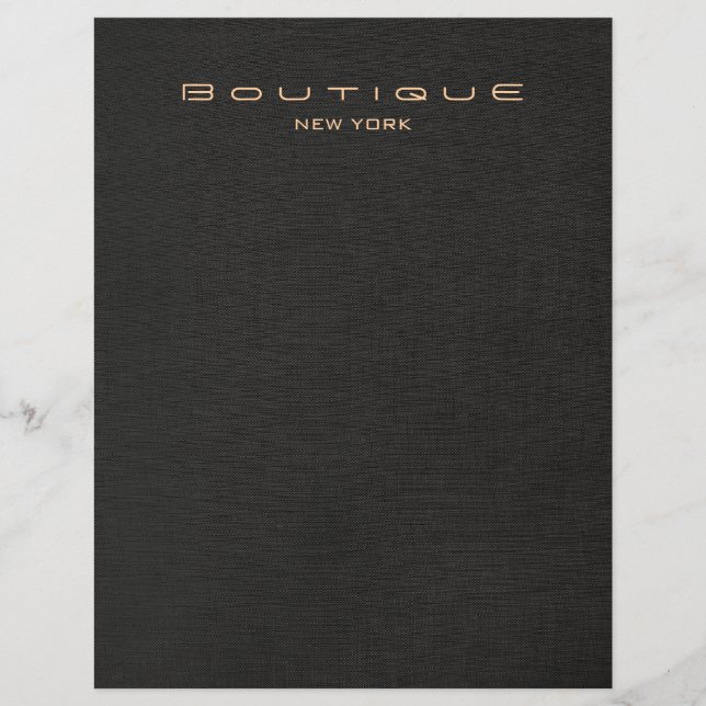 Elegante volante de aspecto de línea negra (Frente)