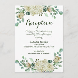 Elegante Watercolor Floral Wedding Recepción