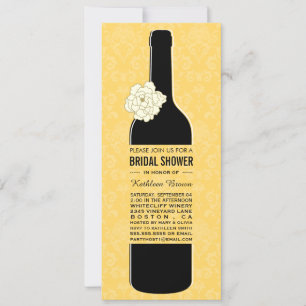 Elegante Wine Bridal Shower Invitaciones