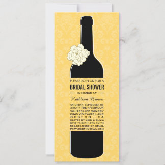 Elegante Wine Bridal Shower Invitaciones
