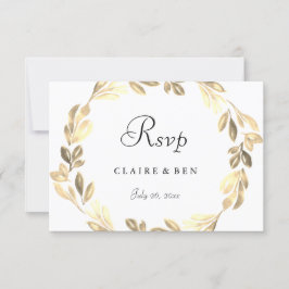 Elegante Wreath Wedding RSVP