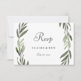 Elegante Wreath Wedding RSVP