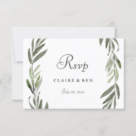 Elegante Wreath Wedding RSVP
