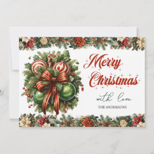 Elegante y a la moda decoración verde y Navidad