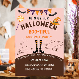 Elegante y adorable invitación a Halloween