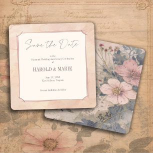 Elegante y anticuado estilo Guardar la tarjeta de 