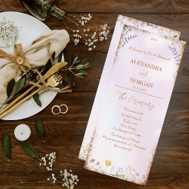 Elegante y caprichoso programa plano rosado