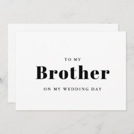 Elegante y de moda para mi hermano en el día de mi