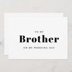 Elegante y de moda para mi hermano en el día de mi