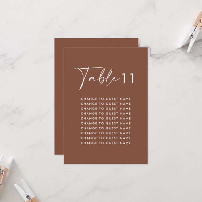 Elegante y elegante gráfico de asientos de mesa bo (Anverso/Reverso In Situ)