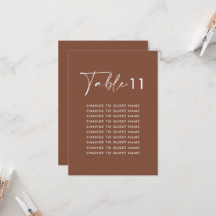 Elegante y elegante gráfico de asientos de mesa bo