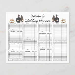 elegante y elegante hoja de papel para la planific