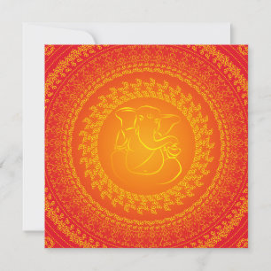 Elegante y elegante invitación a la boda india en