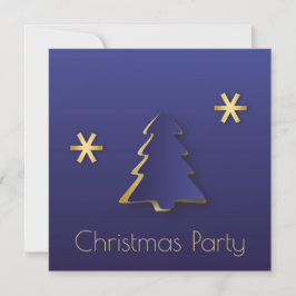Elegante y elegante invitación al árbol de Navidad
