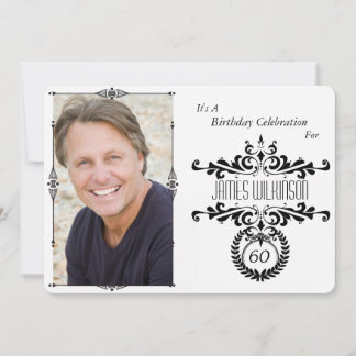 Elegante y elegante invitación de cumpleaños para 