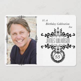 Elegante y elegante invitación de cumpleaños para 