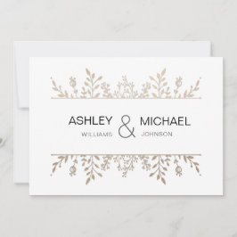 Elegante y elegante Rosa de Moda de oro Invitación