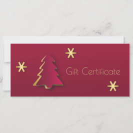 Elegante y elegante tarjeta de regalo de árbol de