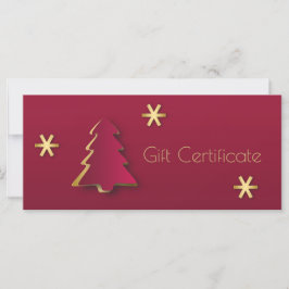 Elegante y elegante tarjeta de regalo de árbol de 
