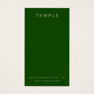 Elegante y elegante tarjeta de visualización de Gr