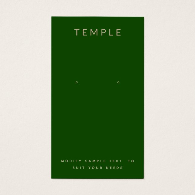 Elegante y elegante tarjeta de visualización de Gr (Frente)