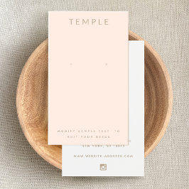 Elegante y elegante tarjeta de visualización Rubor