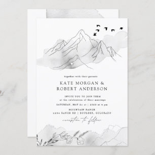 Elegante y encantadora invitación a la boda