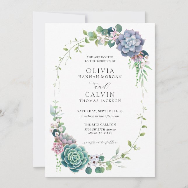 Elegante y exitosa invitación a la boda de la coro (Anverso)