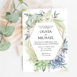 Elegante y exitosa Invitación a la Boda Verde