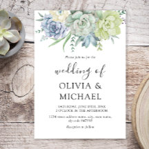 Elegante y exitosa Invitación a la Boda Verde