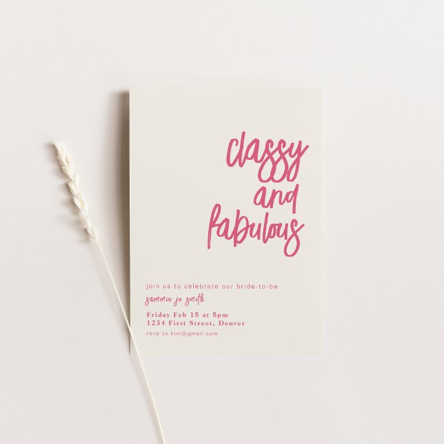 Elegante y fabulosa Invitación a la ducha de novia (Subido por el creador)