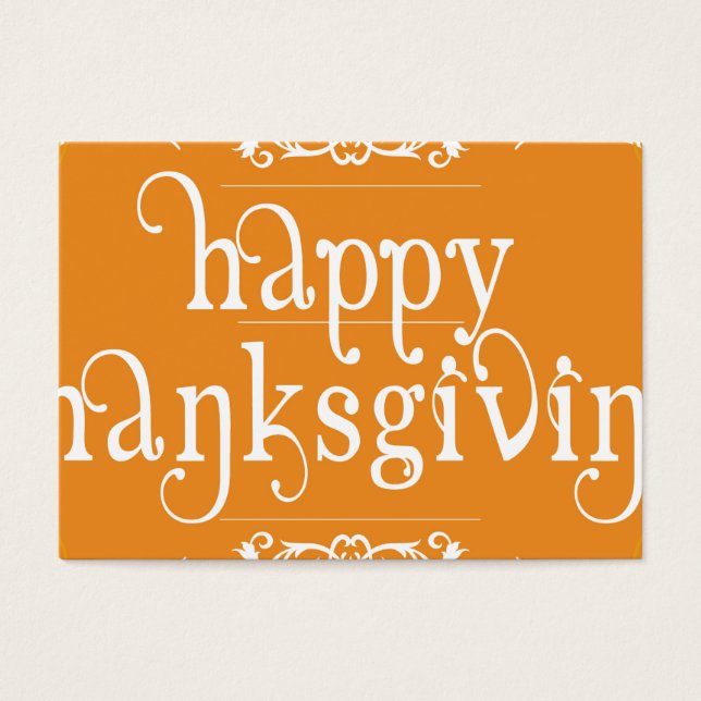 elegante y feliz día de acción de gracias (Frente)