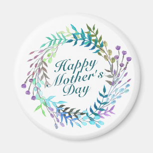 Elegante y feliz día de la madre imán de la flor