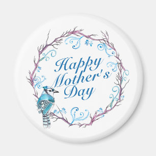 Elegante y feliz Día de la Madre, imán de la guirn