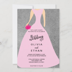 Elegante y lujosa invitación de boda floral gris