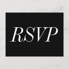 Elegante y lujoso "RSVP" postal