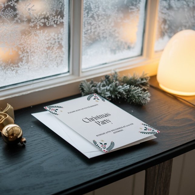 Elegante y moderna invitación a fiesta de Navidade (Subido por el creador)