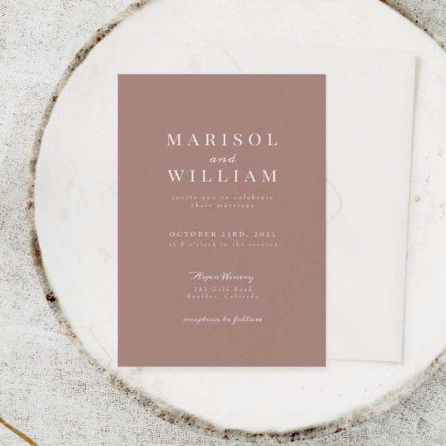 Elegante y moderna invitación a la boda (Subido por el creador)