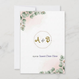 Elegante y moderna invitación a la boda de lujo | 