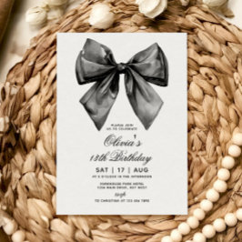 Elegante y moderna invitación al cumpleaños de Bla