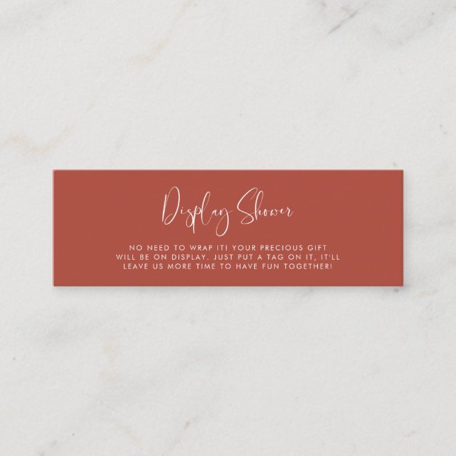 Elegante y moderna tarjeta de ducha de la pantalla (Anverso)