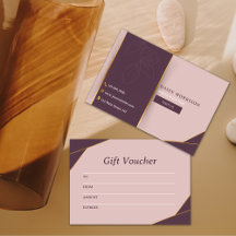 Elegante y moderno certificado de regalo de negoci