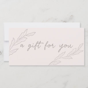 Elegante y moderno certificado de regalo para pequ
