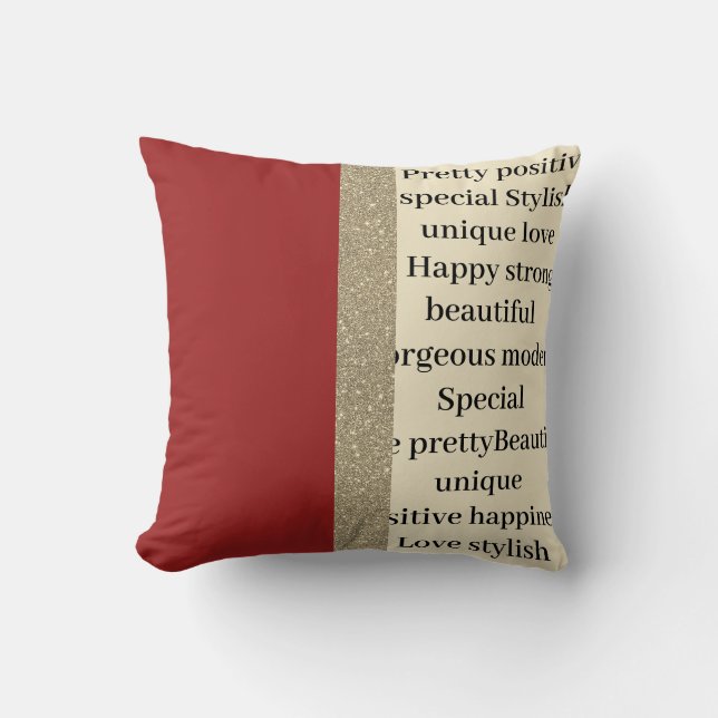 Elegante y moderno cojín único (Anverso)