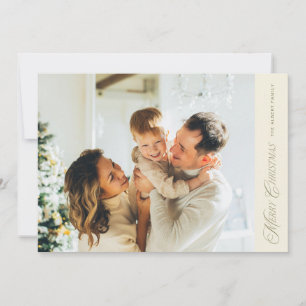 Elegante y moderno Cuatro fotos Feliz Navidad